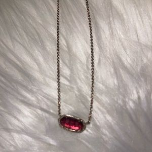 Kendra Scott Red Elisa Necklace